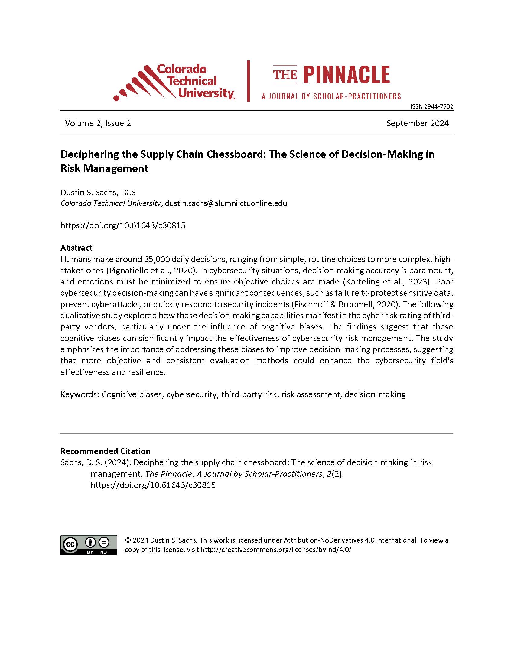 Supply Chain Research
